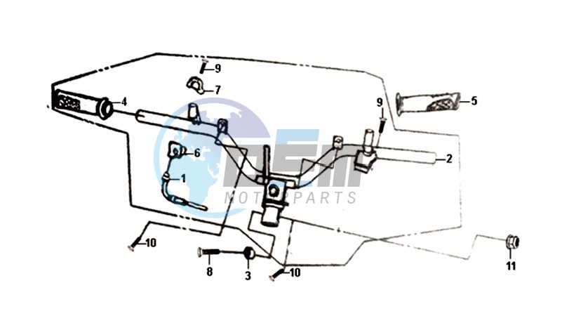 HANDLEBAR / BRAKE LEVERS / CABLES