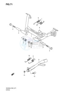 AN400Z ABS BURGMAN EU-UK drawing STAND