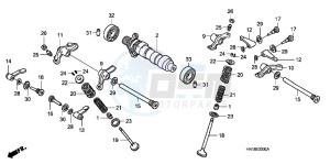 TRX400XD TRX400XD Australia - (U) drawing CAMSHAFT/VALVE