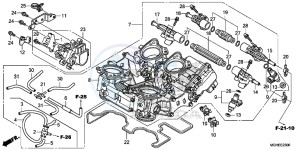 VFR1200XE CrossTourer - VFR1200X 2ED - (2ED) drawing THROTTLE BODY