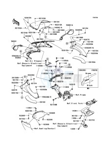 ZZR1400_ABS ZX1400FEFB FR GB XX (EU ME A(FRICA) drawing Cowling(Upper)