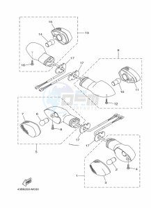 YBR125EGS YBR125G (43BL) drawing FLASHER LIGHT