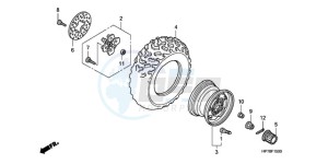 TRX420FA9 Australia - (U) drawing FRONT WHEEL