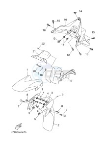 YP125R X-MAX125 X-MAX (2DM5 2DM5) drawing FENDER