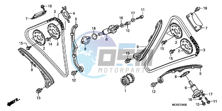 CAM CHAIN/TENSIONER