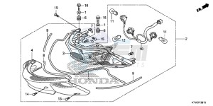 SH300RE SH300RE UK - (E) drawing REAR COMBINATION LIGHT