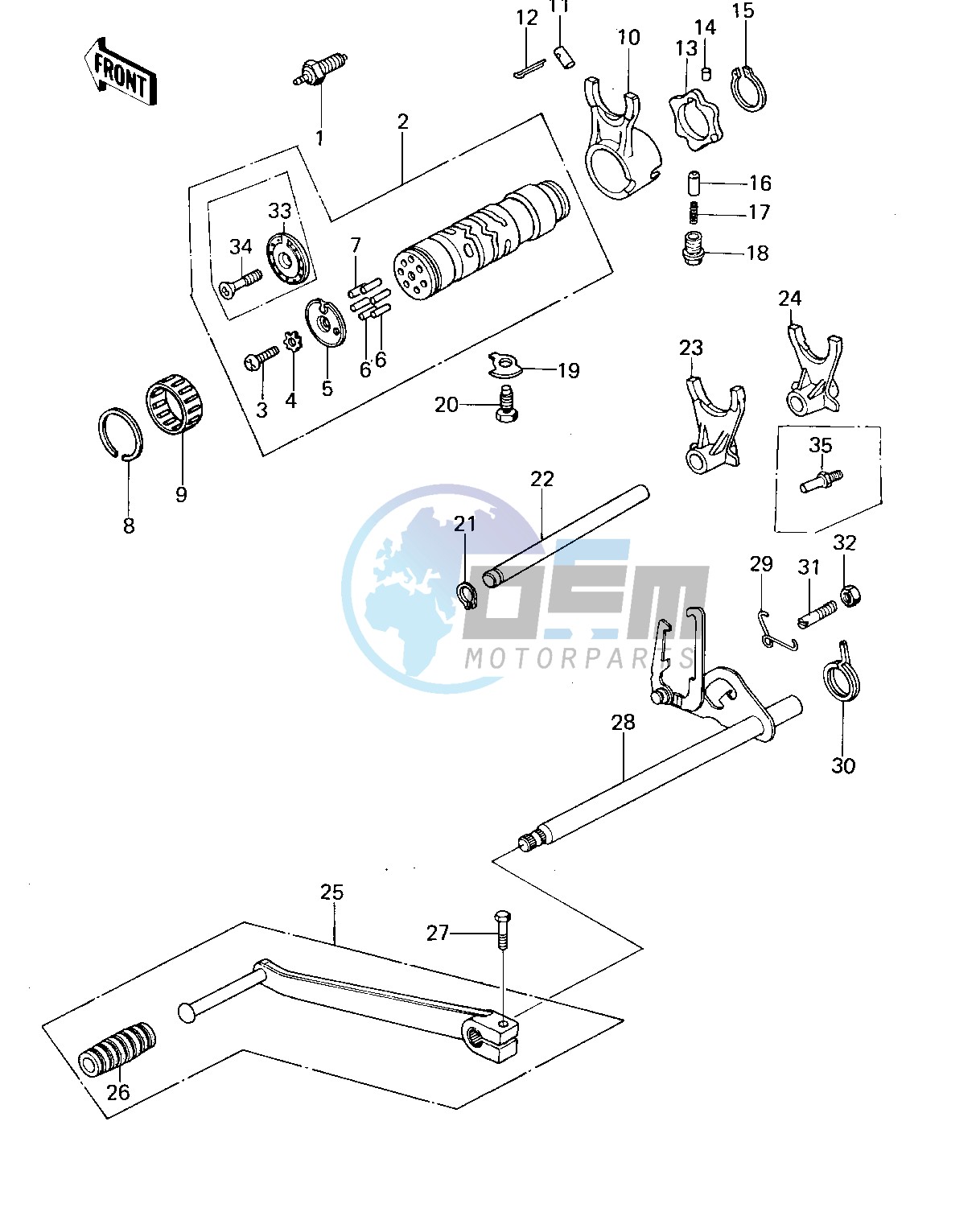 GEAR CHANGE MECHANISM