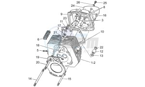 V7 Classic 750 drawing Cylinder head