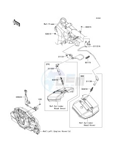 VN 1700 C [VULVAN 1700 NOMAD] (9FA) C9F drawing IGNITION SYSTEM