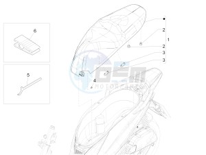 Medley 150 4T ie ABS (EMEA) drawing Saddle/seats