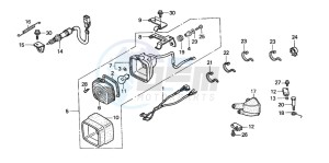 TRX350TE FOURTRAX 350 ES drawing STOP LIGHT SET