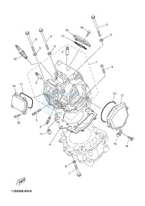 XT660Z (ABS) TENERE ABS (2BE2 2BE2 2BE2) drawing CYLINDER HEAD