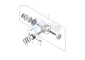 YP E MAJESTY 125 drawing CRANKSHAFT PISTON