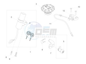 V9 Bobber 850 (EMEA) drawing Locks