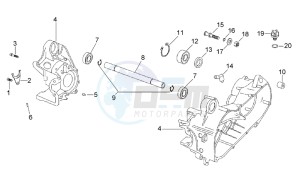 Scarabeo 50 2t (eng. Minarelli) drawing Central crank - Case set