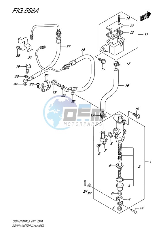 REAR MASTER CYLINDER