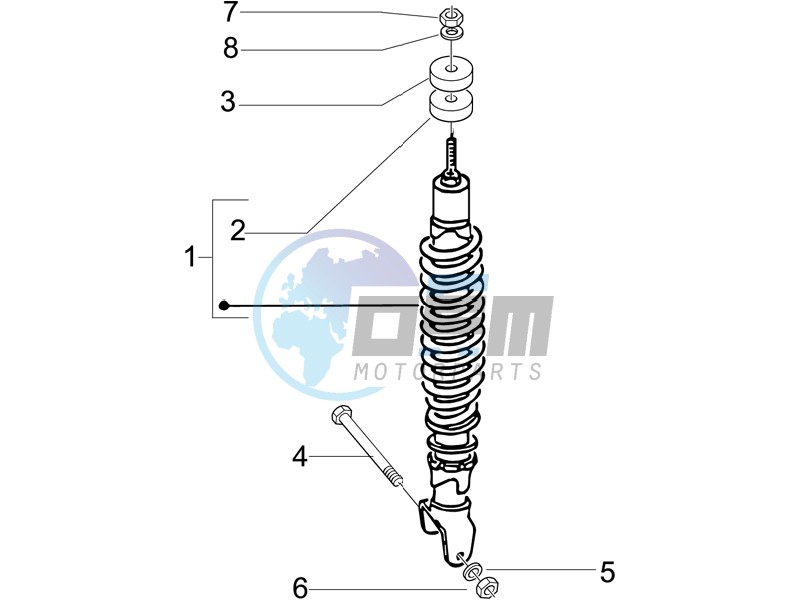 Rear suspension - Shock absorbers