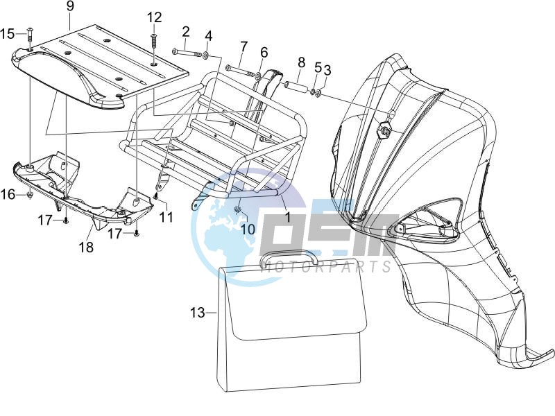 Front luggage rack