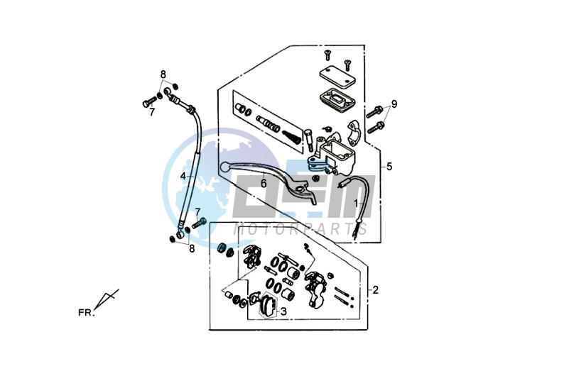 BRAKE CALIPER / BRAKE LEVER /BRAKE LINES