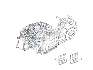 X10 125 4t 4v ie e3 drawing Engine assembly