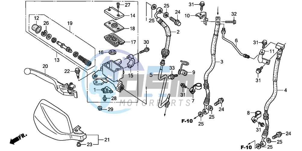 FR. BRAKE MASTER CYLINDER