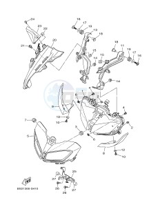 MTN850 MTN-850-A MT-09 ABS (BS2B) drawing HEADLIGHT