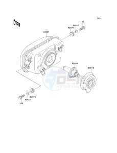 EX 250 F [NINJA 250R] (6F-7F) F6F drawing HEADLIGHT-- S- -