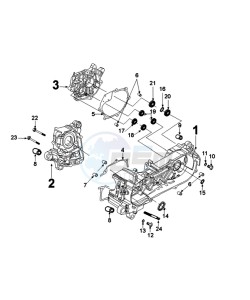 TWEET 125 V PRO drawing CRANKCASE BEFORE 21/05/2014