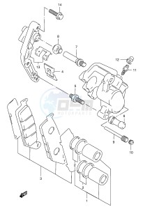 GSX400 (E30) drawing FRONT CALIPER