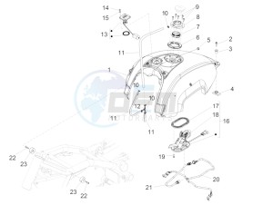 Audace 1400 1380 drawing Fuel tank