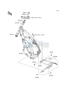 KX 450 E (KX450F MONSTER ENERGY) (E9FA) E9FA drawing FRAME