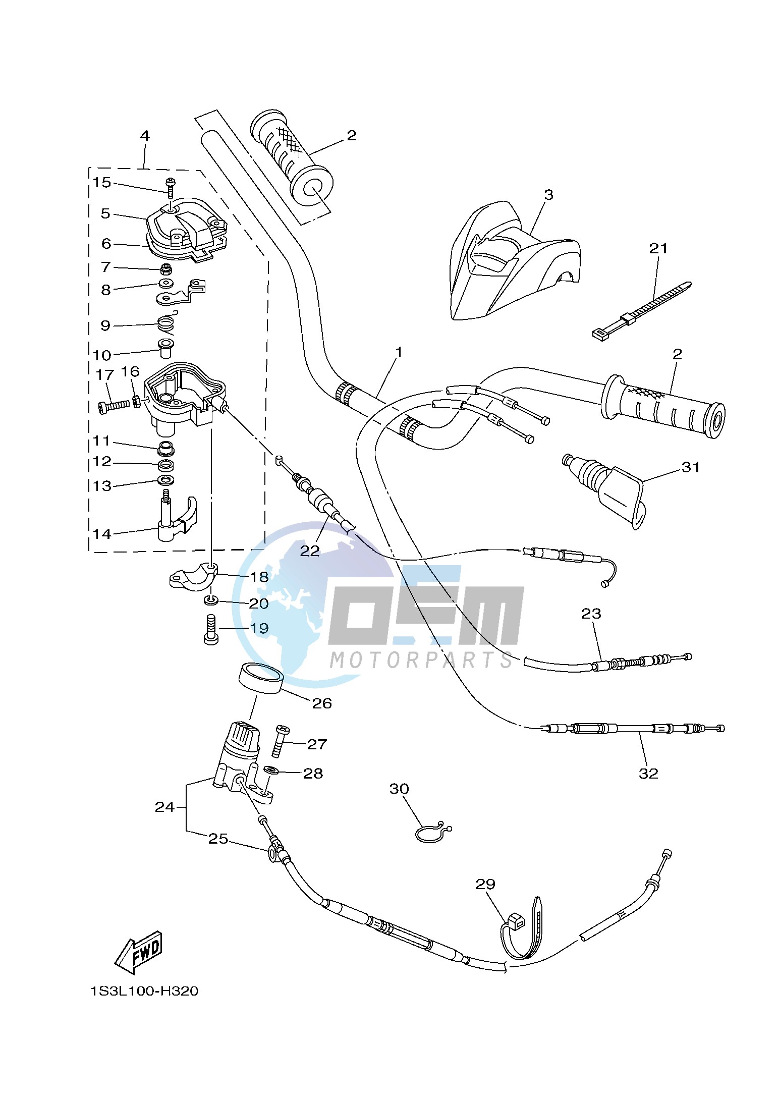 STEERING HANDLE & CABLE