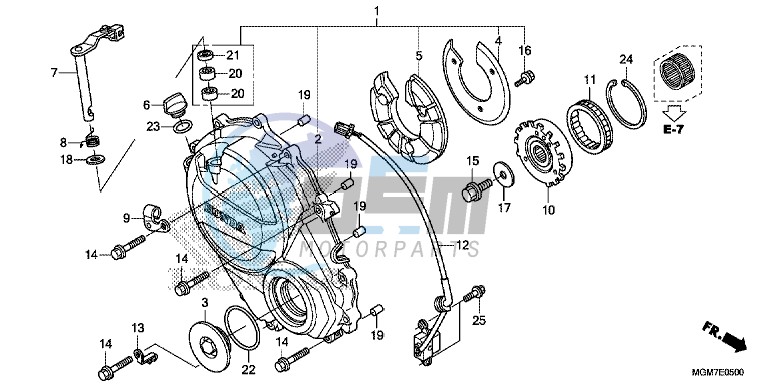 RIGHT CRANKCASE COVER