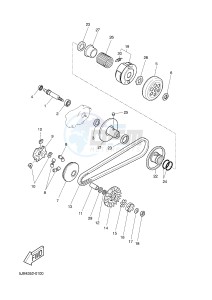 YN50 NEO'S (2APD 2APD 2APD) drawing CLUTCH