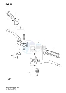 GSX1300BK (E2) drawing HANDLE LEVER