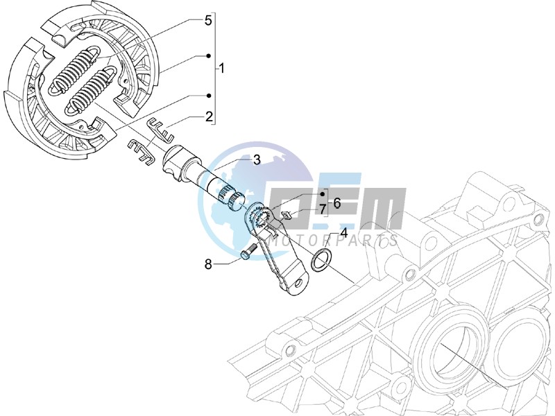 Rear brake - Brake jaw