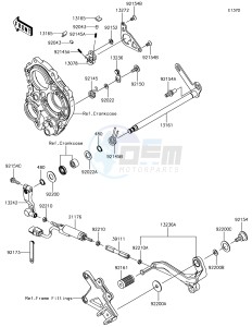 NINJA ZX-10R ZX1000SHF XX (EU ME A(FRICA) drawing Gear Change Mechanism