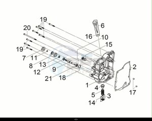 JOYMAX Z+ 125 (LW12W2-EU) (E5) (M1) drawing R. CASE COVER COMP