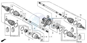 TRX700XX9 Australia - (U) drawing REAR DRIVESHAFT