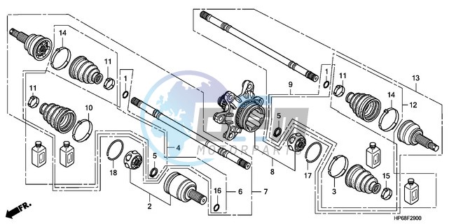 REAR DRIVESHAFT