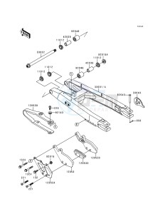 KDX 200 E [KDX200] (E4-E6)) [KDX200] drawing SWING ARM