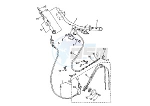 CR Z 50 drawing STEERING HANDLE -CABLE