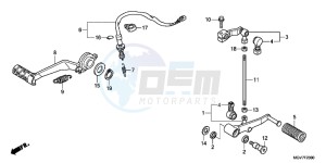 CBR600FC drawing PEDAL