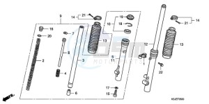 CRF80F9 Australia - (U) drawing FRONT FORK