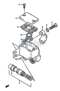 DR125S (F-H-J) drawing FRONT MASTER CYLINDER