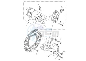 YZ F 250 drawing FRONT BRAKE CALIPER MY01