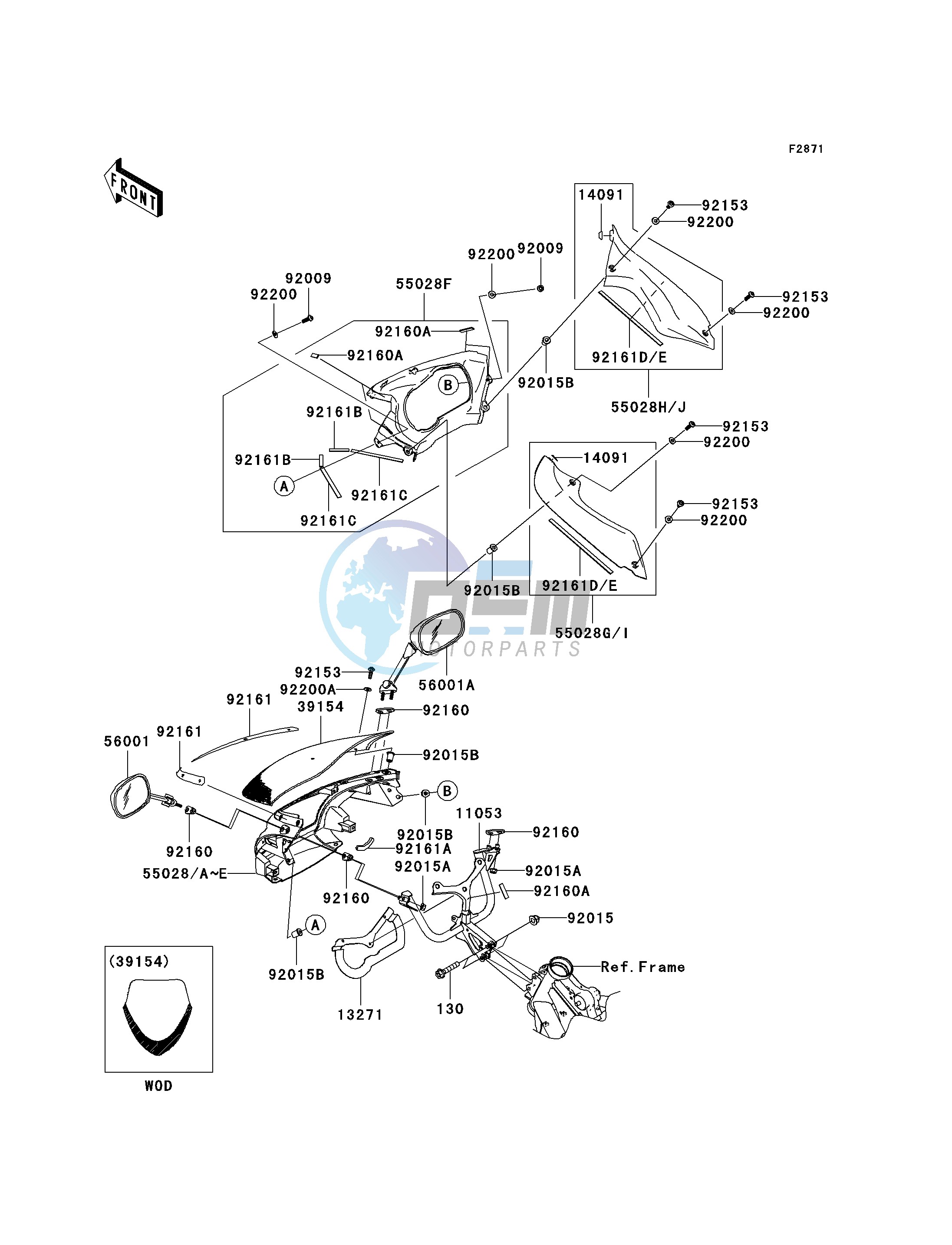 COWLING-- UPPER- -