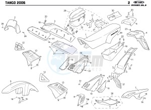 TANGO 125 drawing PLASTICS