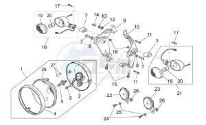 Griso V IE 1100 drawing Headlight/Horn