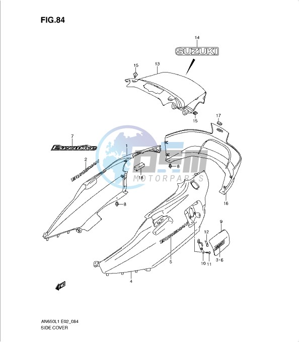 SIDE COVER (AN650AL1 E51)